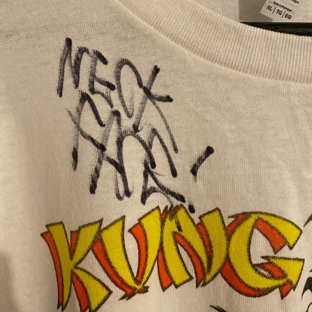Kung Fool signed shirt Neckface art Alife Supreme Thrasher Banksy Tony Hawk Kaws - Picture 3 of 4